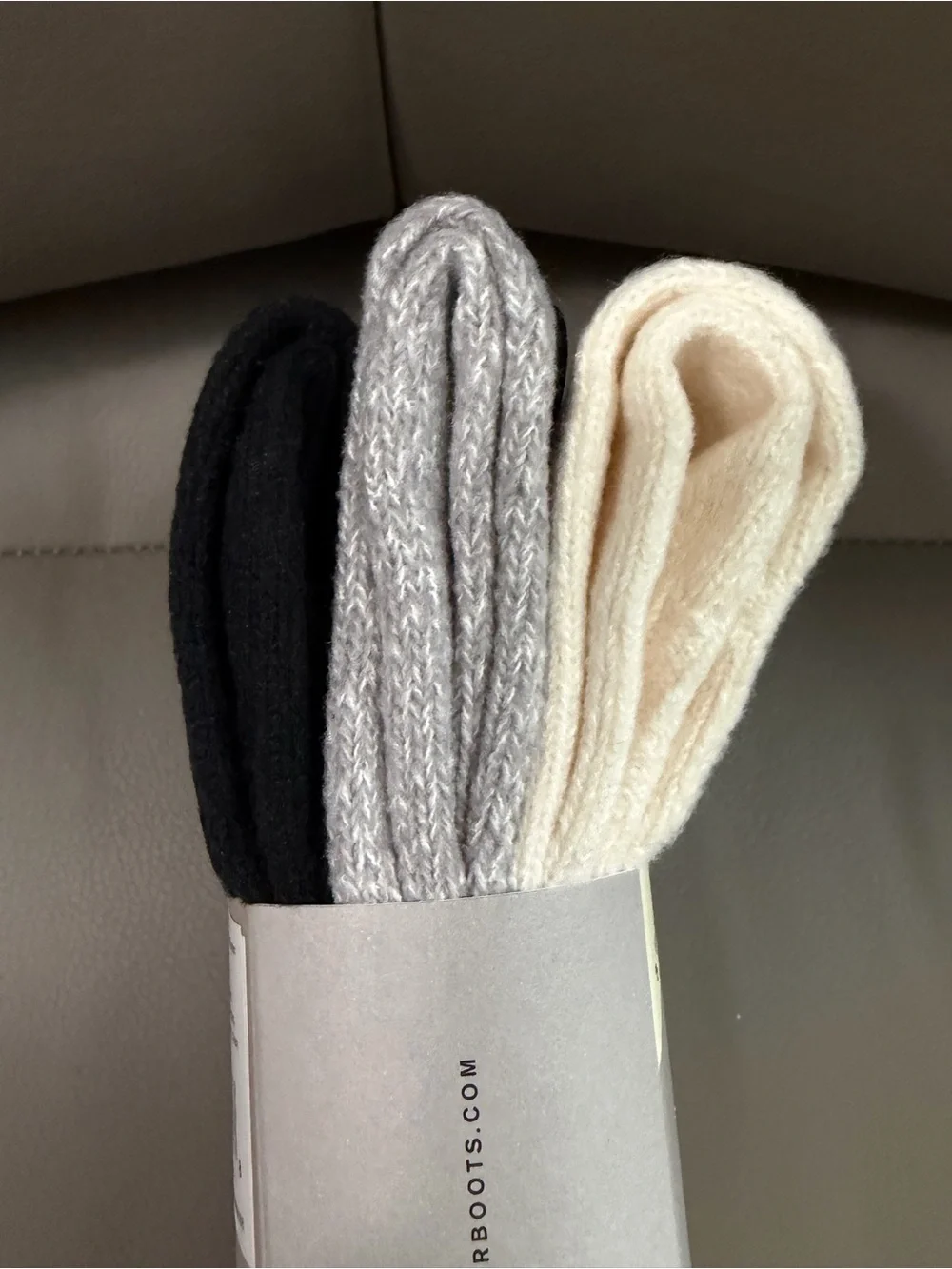 BNWT HUNTER ORIGINAL 3 PACK SUPER SOFT BOOT SOCKS [BK-GR-CM] US SHOE SIZE 4-10